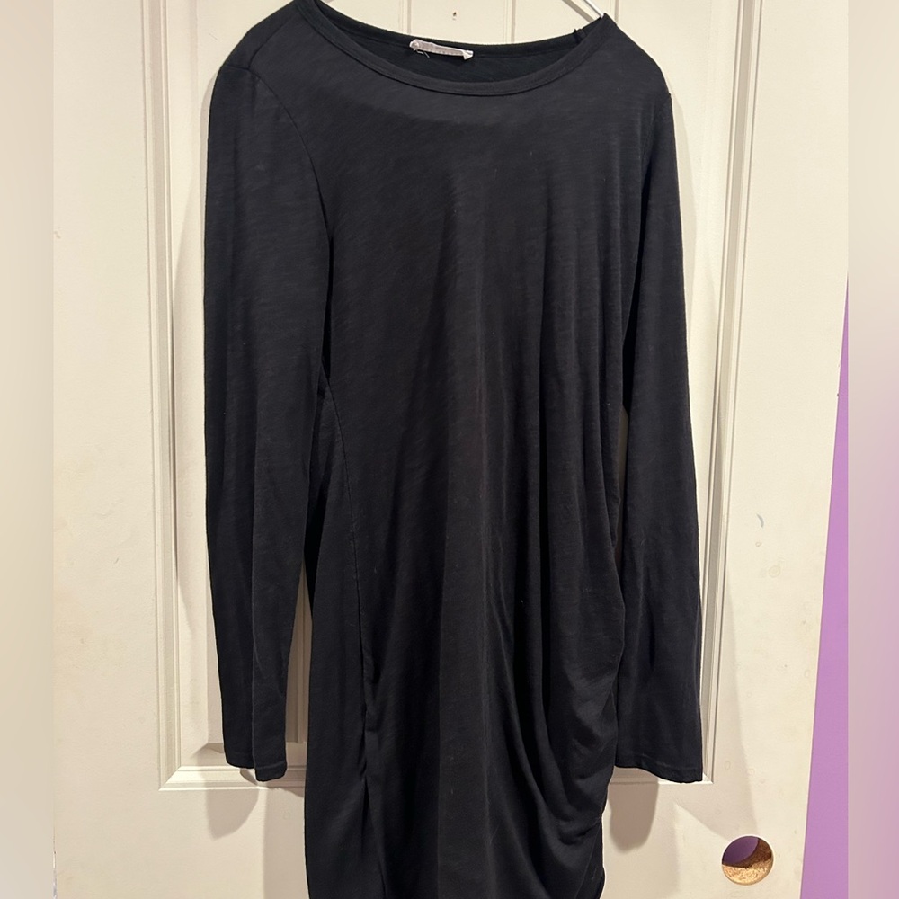 Black tight fitting dress